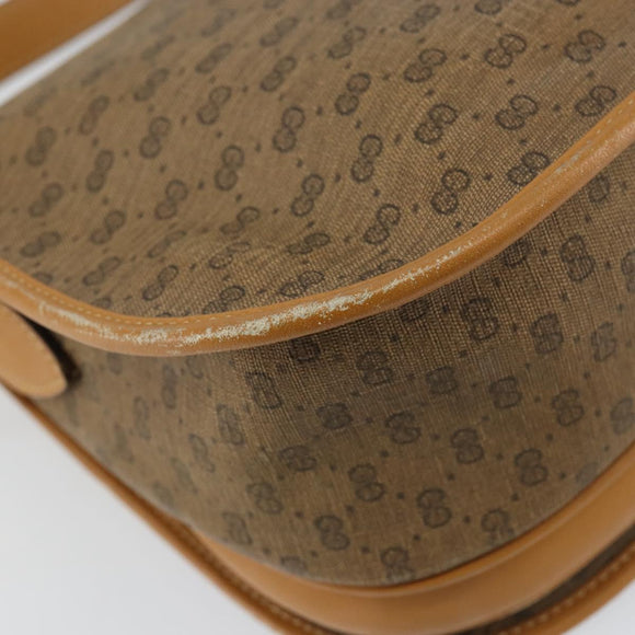 GUCCI Micro GG Supreme Shoulder Bag PVC Beige Gold 007 115 0107 Auth 152019