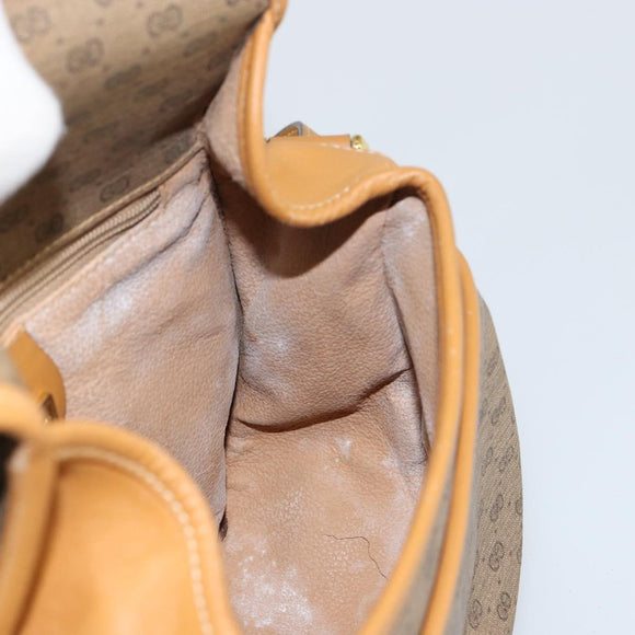 GUCCI Micro GG Supreme Shoulder Bag PVC Beige Gold 007 115 0107 Auth 152019