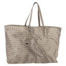 BOTTEGA VENETA Tote Bag Nylon Beige Auth 152022-1