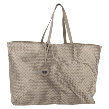 BOTTEGA VENETA Tote Bag Nylon Beige Auth 152022