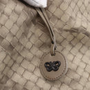 BOTTEGA VENETA Tote Bag Nylon Beige Auth 152022-10