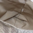 BOTTEGA VENETA Tote Bag Nylon Beige Auth 152022-17