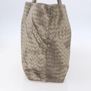 BOTTEGA VENETA Tote Bag Nylon Beige Auth 152022-4