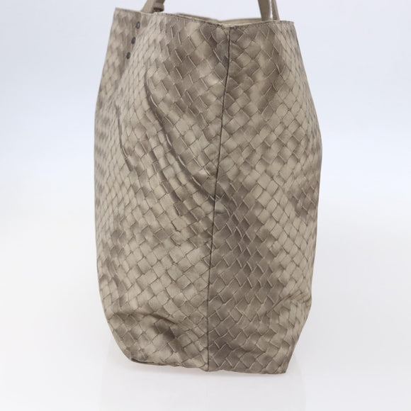 BOTTEGA VENETA Tote Bag Nylon Beige Auth 152022