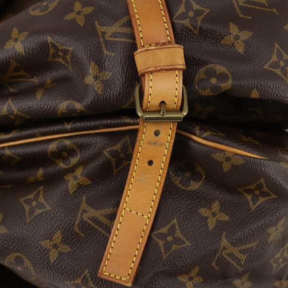 LOUIS VUITTON Monogram Saumur 35 Shoulder Bag M42254 LV Auth 152023