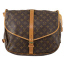 LOUIS VUITTON Monogram Saumur 35 Shoulder Bag M42254 LV Auth 152023-13
