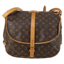 LOUIS VUITTON Monogram Saumur 35 Shoulder Bag M42254 LV Auth 152023-2