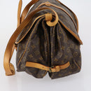 LOUIS VUITTON Monogram Saumur 35 Shoulder Bag M42254 LV Auth 152023-3