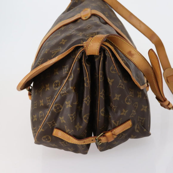 LOUIS VUITTON Monogram Saumur 35 Shoulder Bag M42254 LV Auth 152023