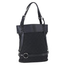 GUCCI GG Canvas Tote Bag Black Silver 106248 Auth 152026-1