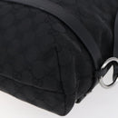 GUCCI GG Canvas Tote Bag Black Silver 106248 Auth 152026-15