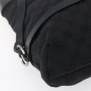 GUCCI GG Canvas Tote Bag Black Silver 106248 Auth 152026-16