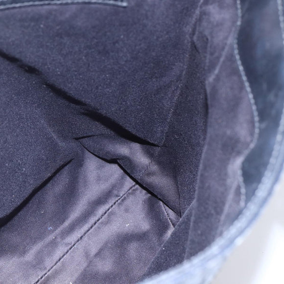 GUCCI GG Canvas Tote Bag Black Silver 106248 Auth 152026