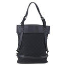 GUCCI GG Canvas Tote Bag Black Silver 106248 Auth 152026-2