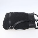 GUCCI GG Canvas Tote Bag Black Silver 106248 Auth 152026-4