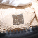 FENDI Zucca Canvas Pouch Black Silver Auth 152028-10