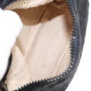 FENDI Zucca Canvas Pouch Black Silver Auth 152028-11