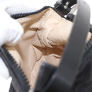 FENDI Zucca Canvas Pouch Black Silver Auth 152028-20