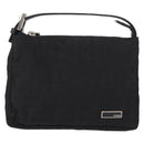 FENDI Zucca Canvas Pouch Black Silver Auth 152028-13