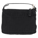 FENDI Zucca Canvas Pouch Black Silver Auth 152028-2