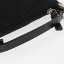 FENDI Zucca Canvas Pouch Black Silver Auth 152028-7