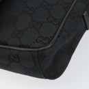 GUCCI GG Canvas Shoulder Bag Black Auth 152032-14
