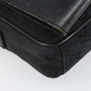 GUCCI GG Canvas Shoulder Bag Black Auth 152032-9
