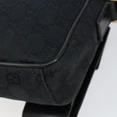 GUCCI GG Canvas Shoulder Bag Black Auth 152032-15
