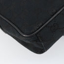 GUCCI GG Canvas Shoulder Bag Black Auth 152032-16