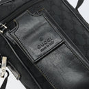 GUCCI GG Canvas Shoulder Bag Black Auth 152032-17
