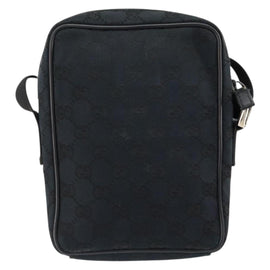 GUCCI GG Canvas Shoulder Bag Black Auth 152032 - 0