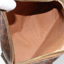 CELINE Macadam Canvas Hand Bag PVC Brown Gold Auth 152033-10