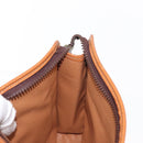 CELINE Macadam Canvas Clutch Bag PVC Leather Brown Gold Auth 152035-17