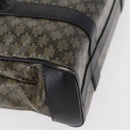 CELINE Macadam Canvas Shoulder Bag PVC Black Gold Auth 152036-9