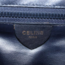 CELINE Macadam Canvas Shoulder Bag PVC Black Gold Auth 152036-19