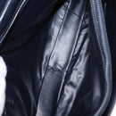 CELINE Macadam Canvas Shoulder Bag PVC Black Gold Auth 152036-10