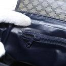 CELINE Macadam Canvas Shoulder Bag PVC Black Gold Auth 152036-22