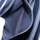 CELINE Macadam Canvas Shoulder Bag PVC Black Gold Auth 152036-23