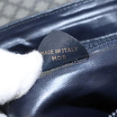 CELINE Macadam Canvas Shoulder Bag PVC Black Gold Auth 152036-12