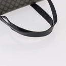 CELINE Macadam Canvas Shoulder Bag PVC Black Gold Auth 152036-7