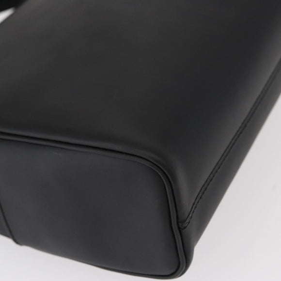 Salvatore Ferragamo Shoulder Bag Patent leather Black Silver Auth 152037