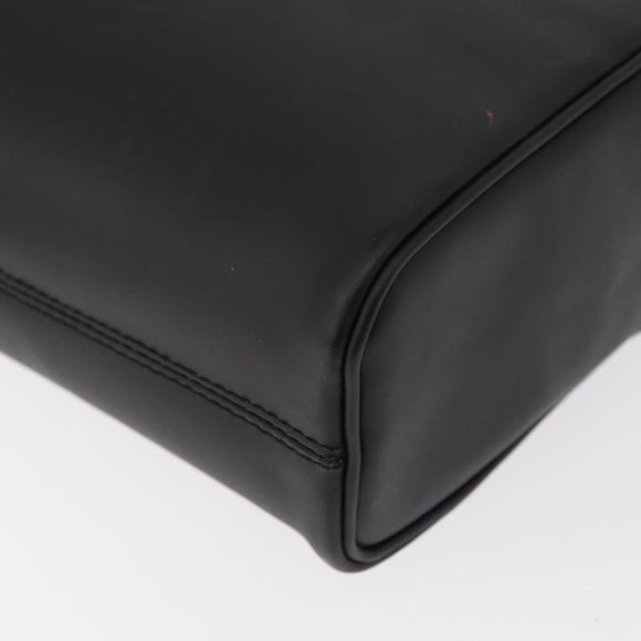 Salvatore Ferragamo Shoulder Bag Patent leather Black Silver Auth 152037