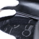 Salvatore Ferragamo Shoulder Bag Patent leather Black Silver Auth 152037-11