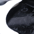 Salvatore Ferragamo Shoulder Bag Patent leather Black Silver Auth 152037-10