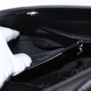 Salvatore Ferragamo Shoulder Bag Patent leather Black Silver Auth 152037-20