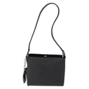 Salvatore Ferragamo Shoulder Bag Patent leather Black Silver Auth 152037-13