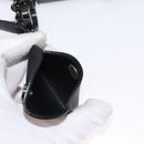 Salvatore Ferragamo Shoulder Bag Patent leather Black Silver Auth 152037-23