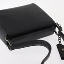 Salvatore Ferragamo Shoulder Bag Patent leather Black Silver Auth 152037-6