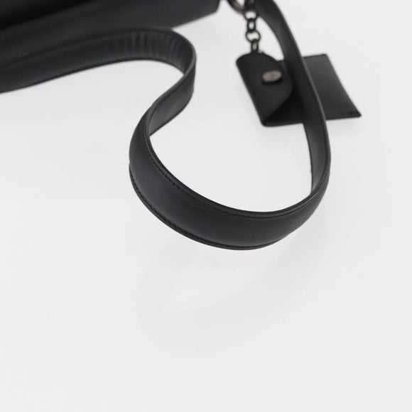 Salvatore Ferragamo Shoulder Bag Patent leather Black Silver Auth 152037