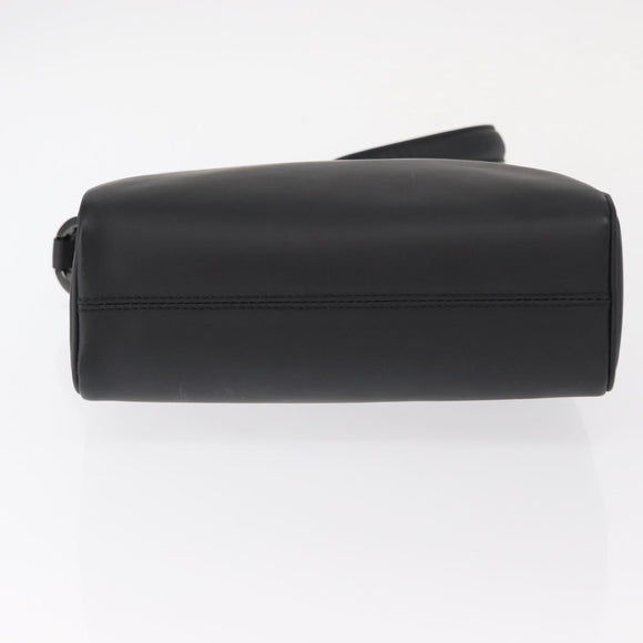 Salvatore Ferragamo Shoulder Bag Patent leather Black Silver Auth 152037